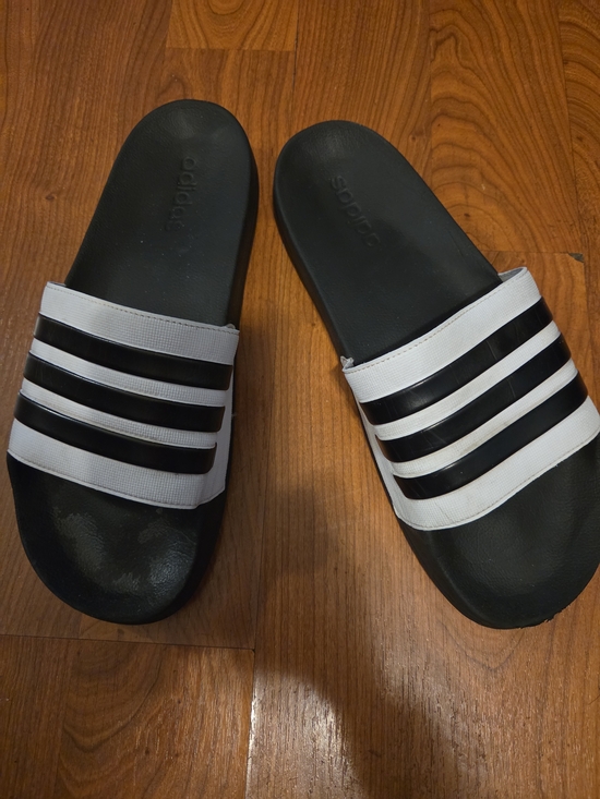 adidas Other - Adidas Men’s Black & White Size 13  Slide Sandals